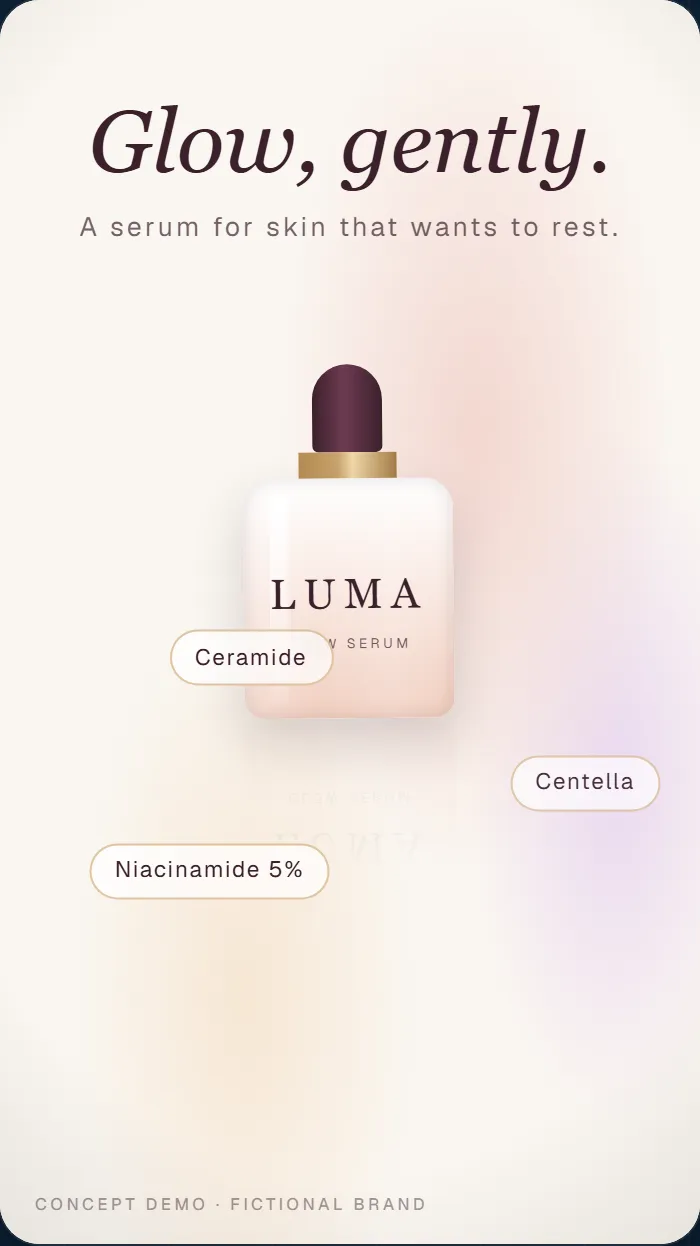 LUMA — Beauty · Brand film (concept demo)