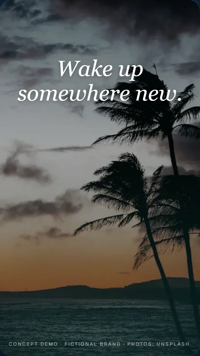 Teluk Nusa — Travel · Resort film (concept demo)